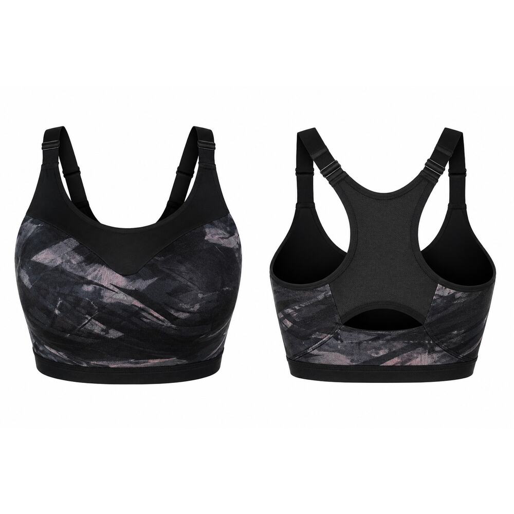 Victoria's Secret Incredible Max sports bra in a black camouflage Size 34DD NEW